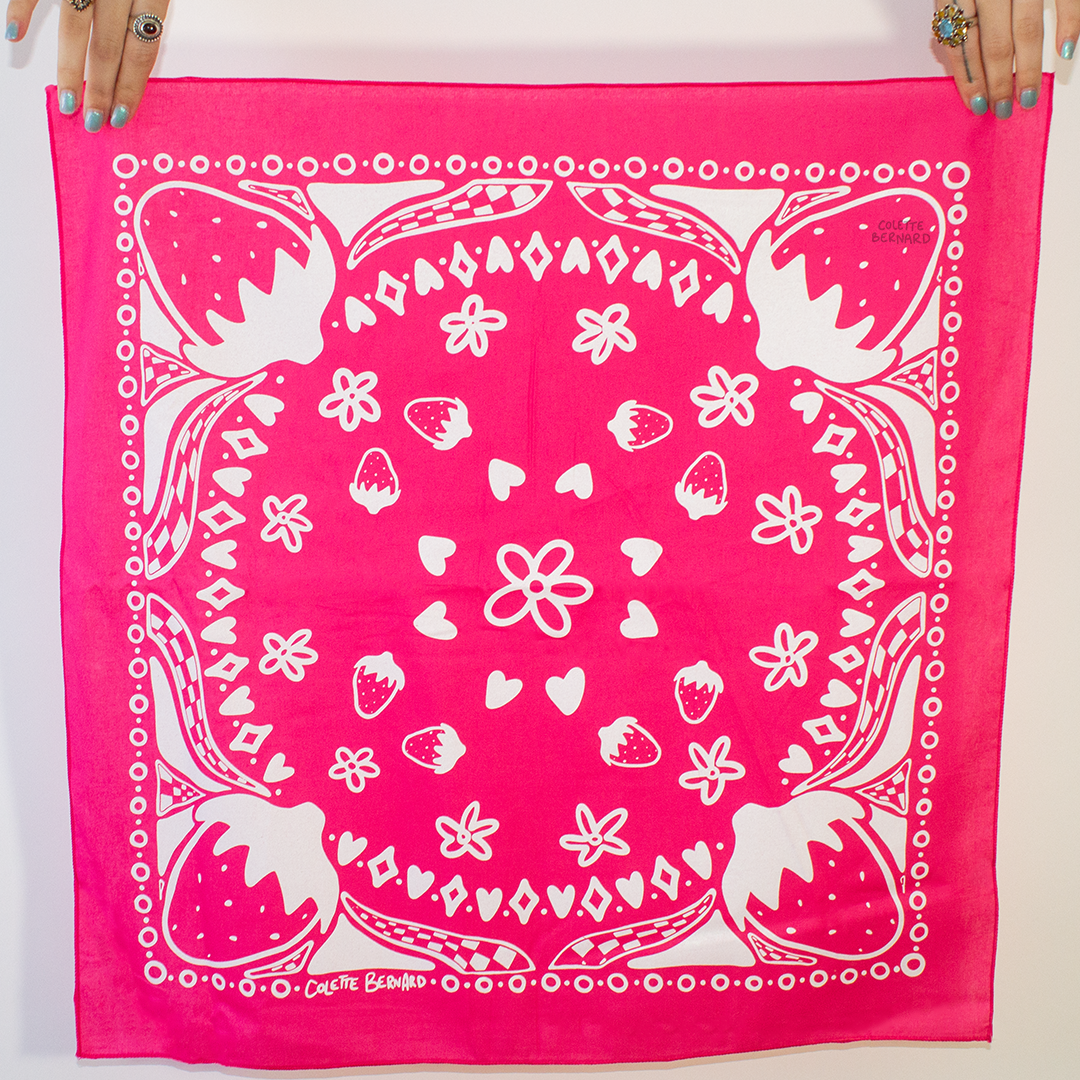 Strawberry Bandana (Pink)