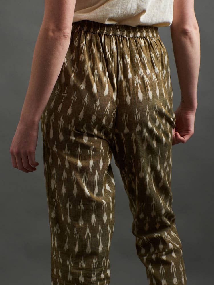 Miller Easy Pant Olive Ikat