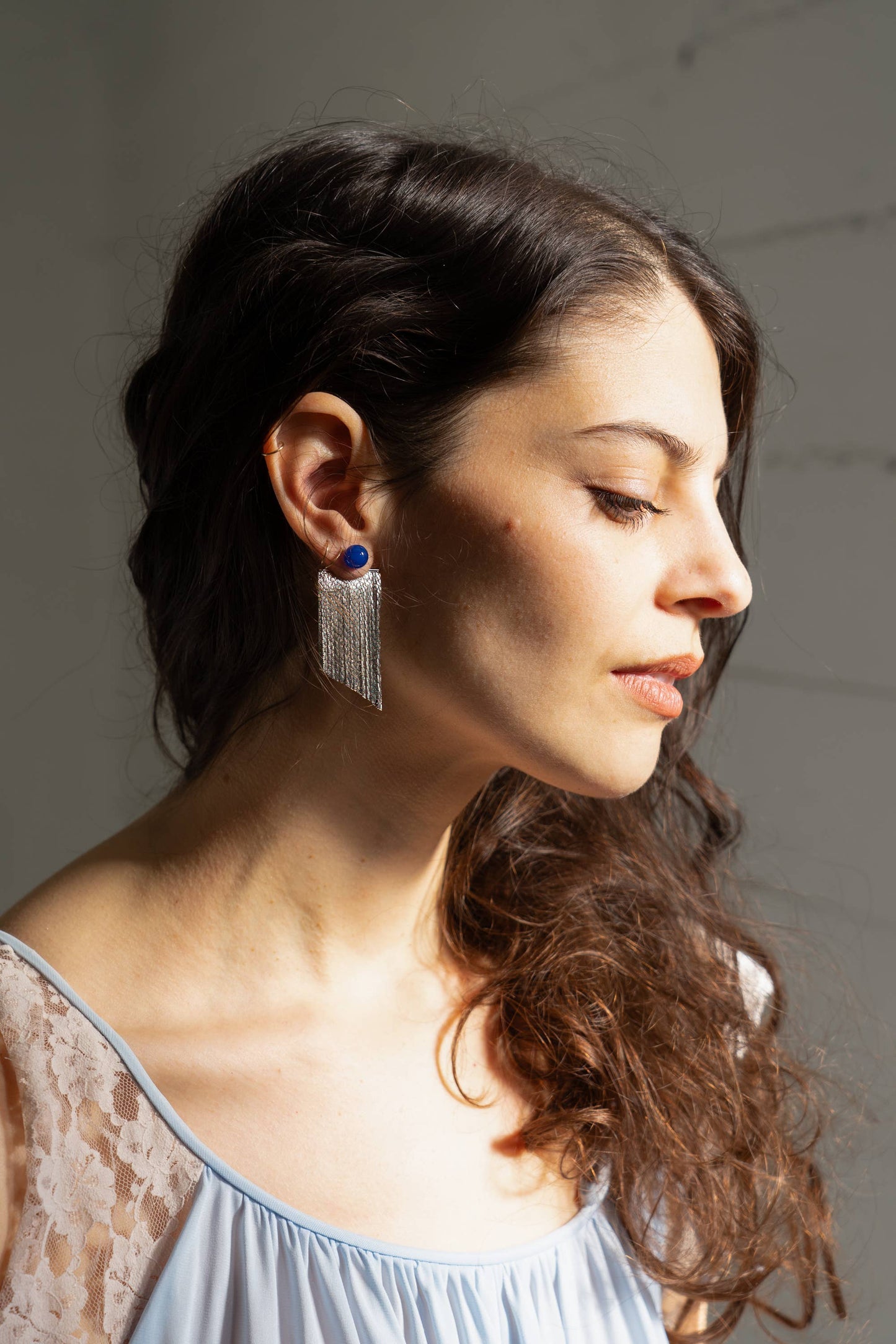 Rubell Layered Earring - Platinum Plated