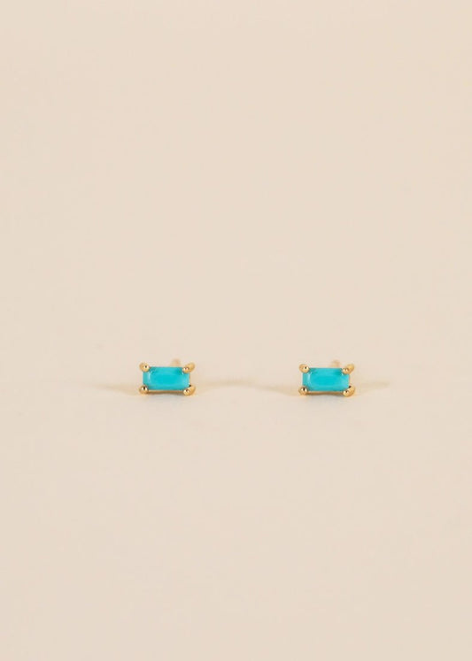 Baguette - Turquoise Earring - Tsuru