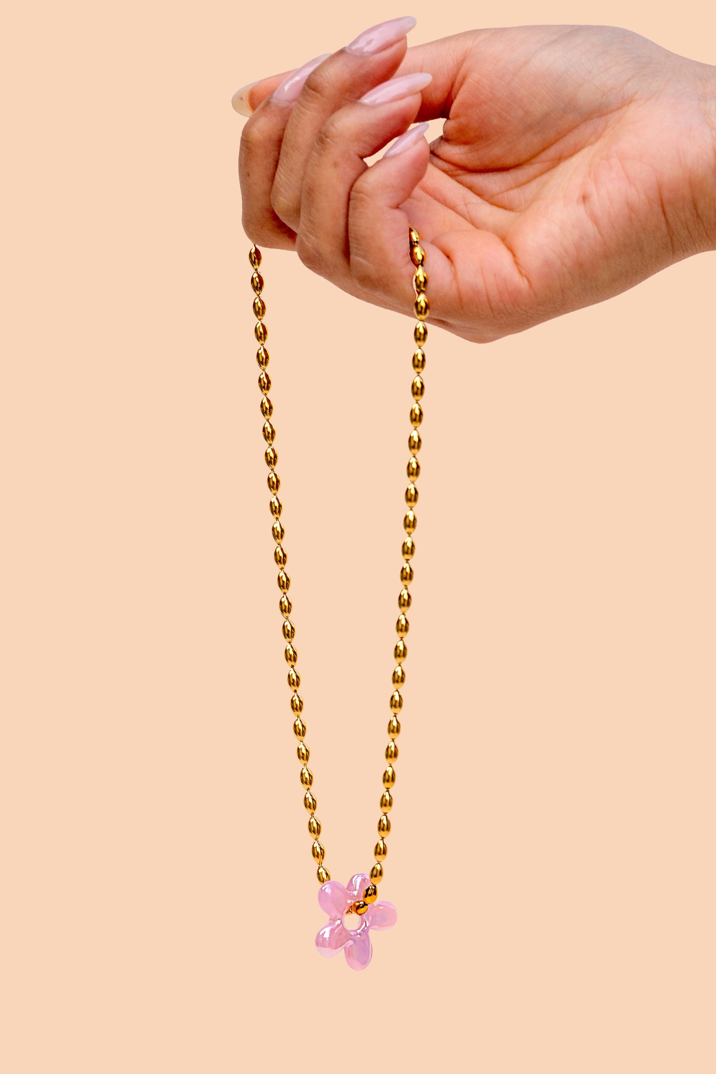 Dazy Dew Drop Necklace - 18K Gold Plated