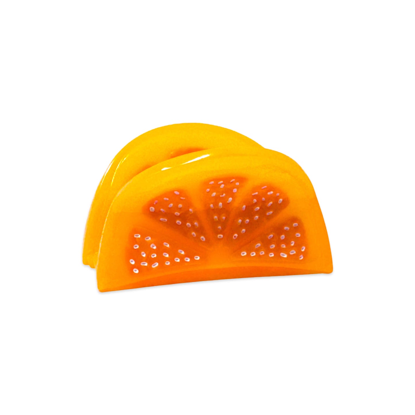 Mini Orange Slice Hair Claw Clip