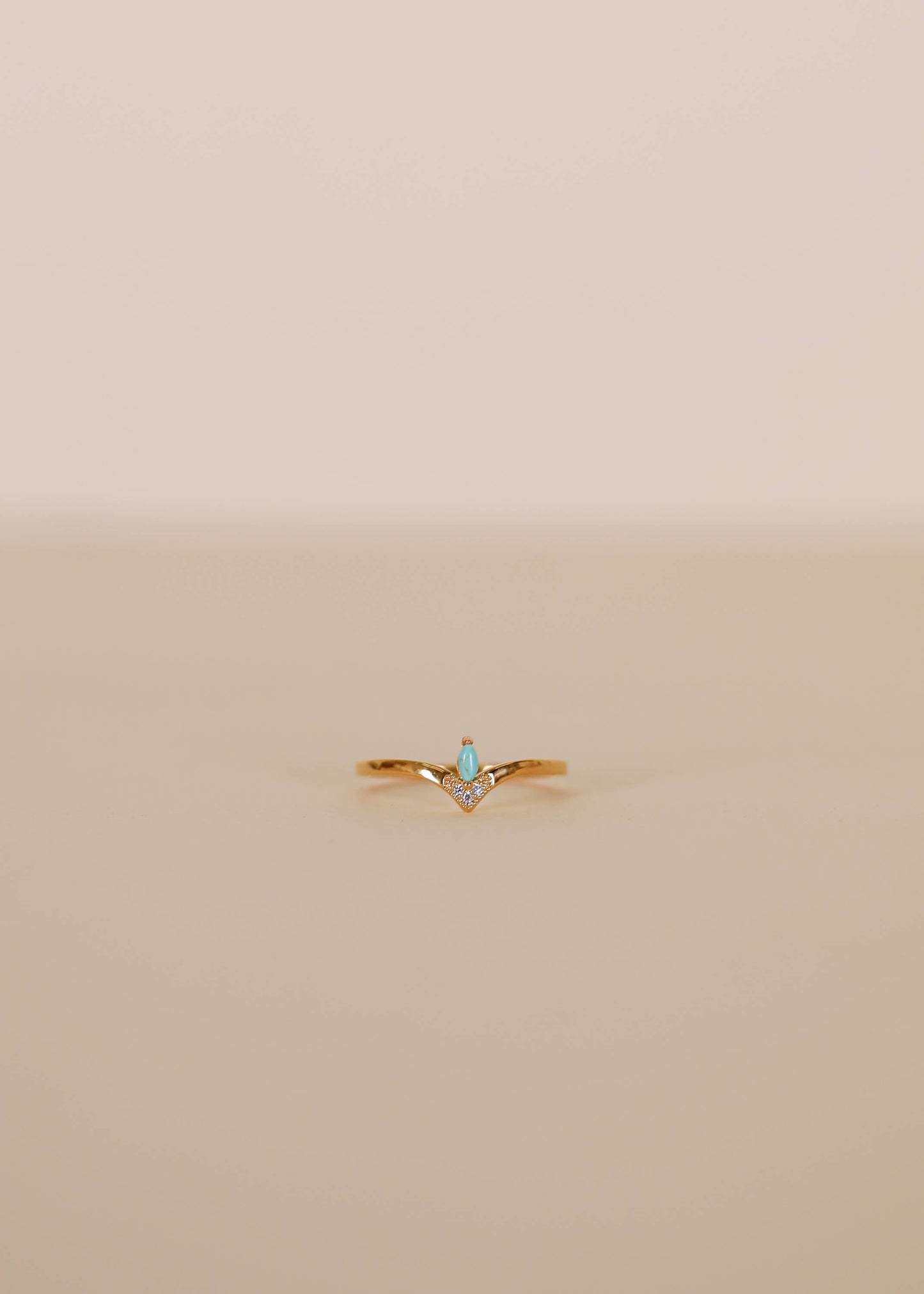 Ring - Floating Gemstone - Turquoise