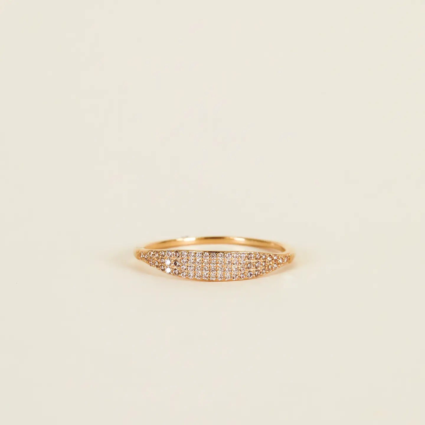 Tapered Pave Ring