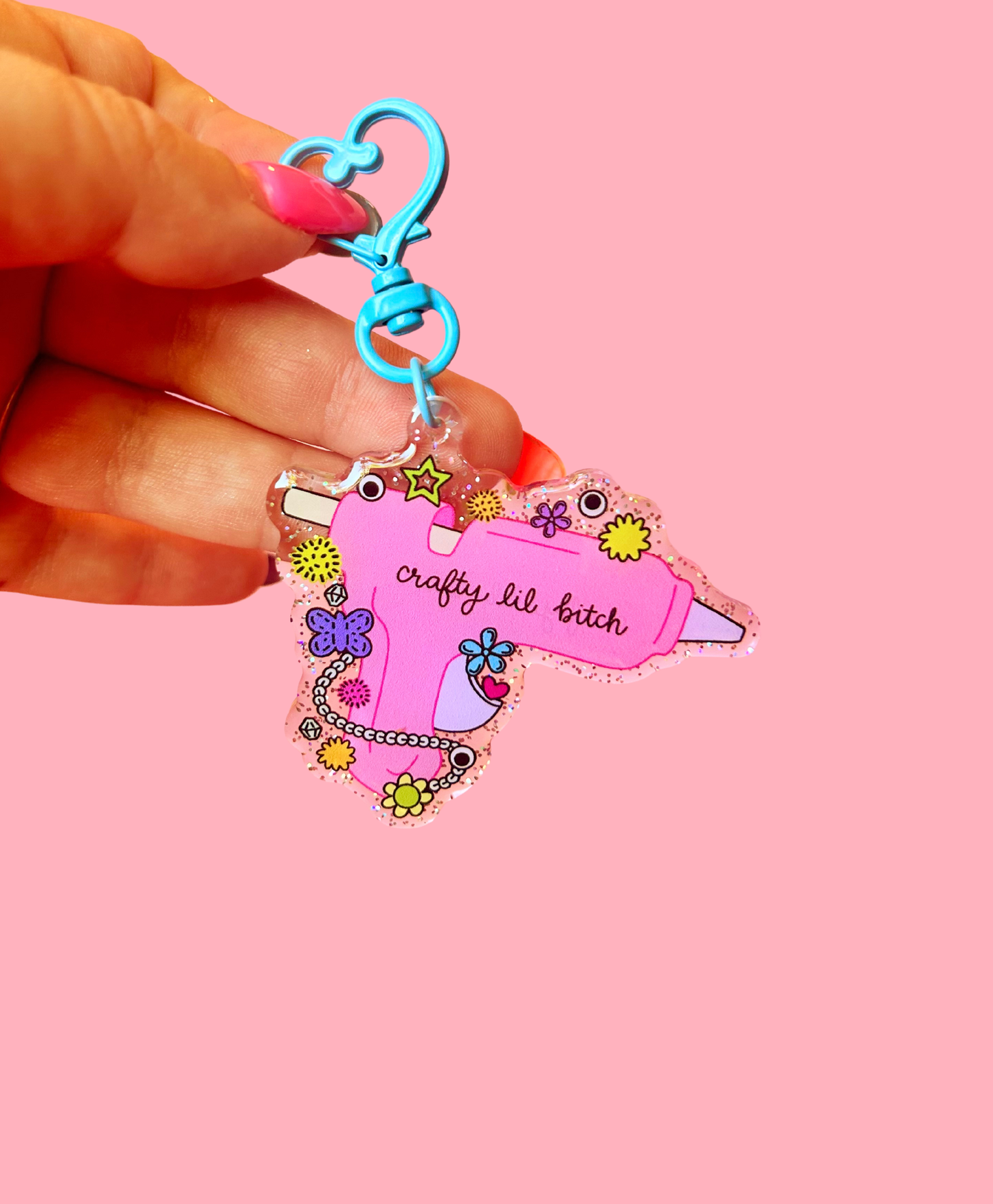 Crafty Lil Bitch Keychain