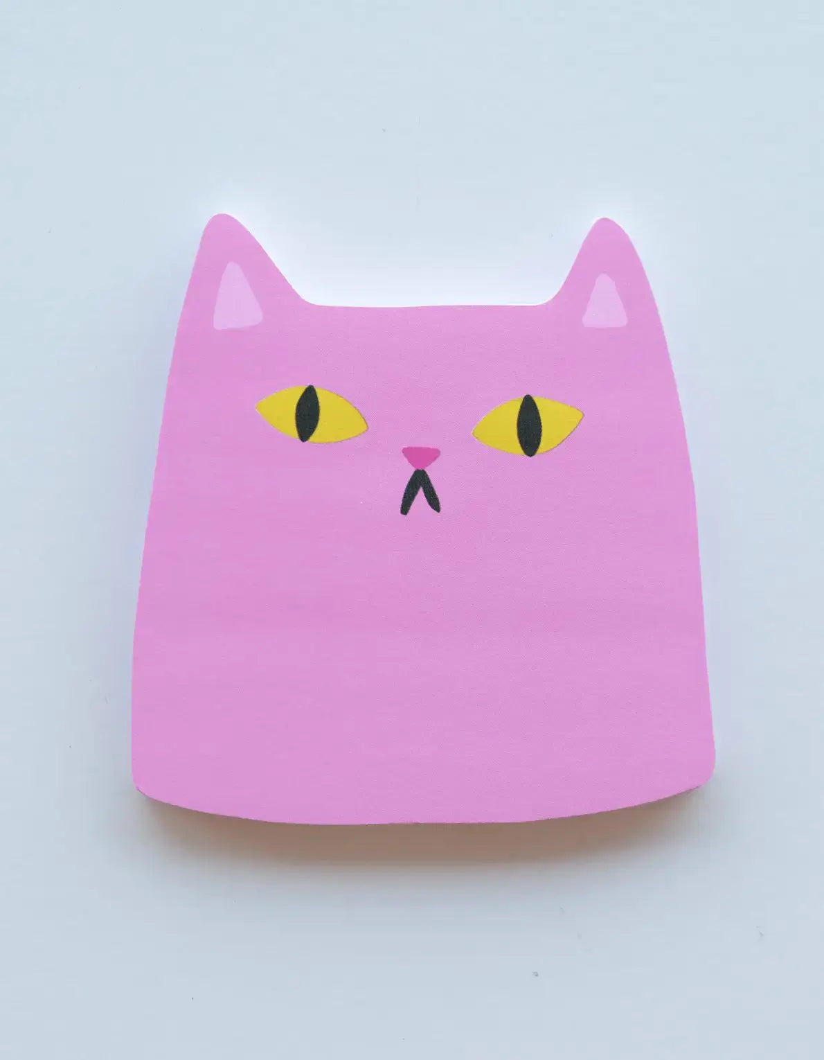 Pink Cat Die-Cut Sticky Note Pad