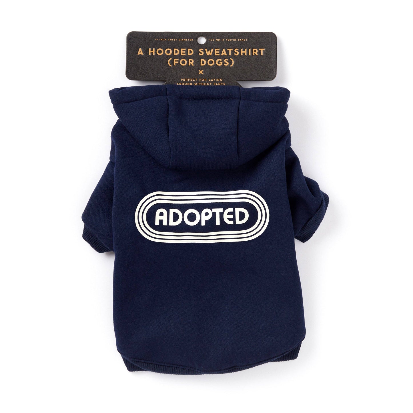 Brass Monkey Adopted Dog Hoodie