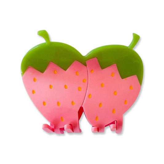 Pink Strawberry Hair Claw