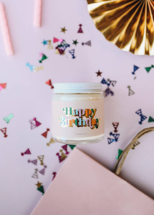 4oz - Happy Birthday Celebration Candles