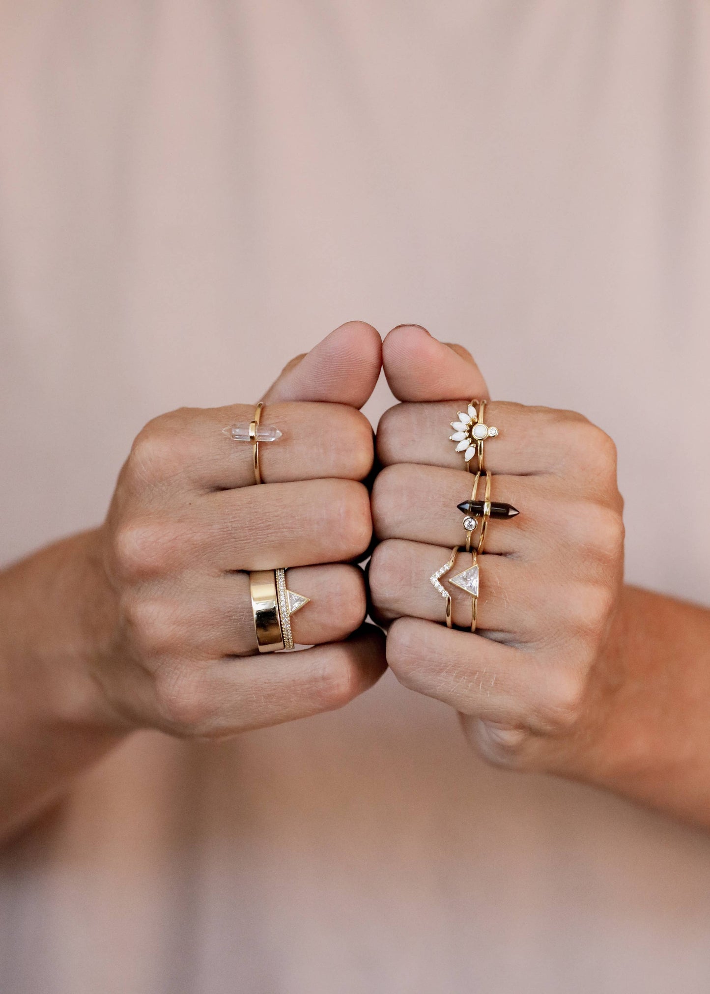 Gold Rings - Triangle