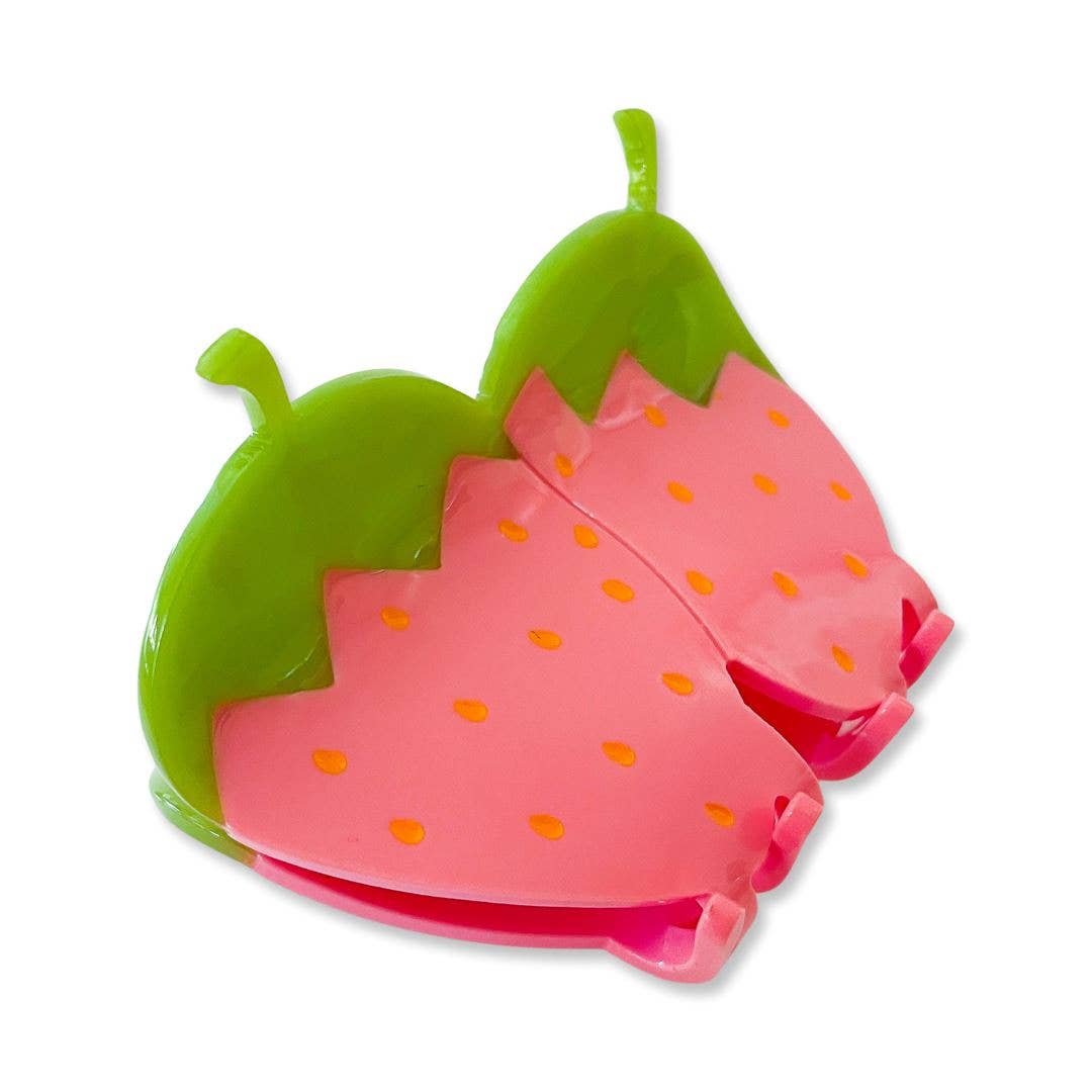 Pink Strawberry Hair Claw
