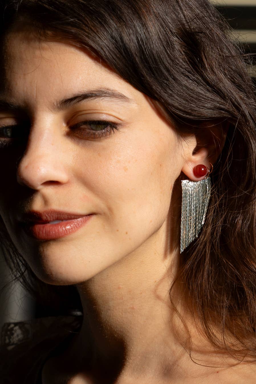 Rubell Layered Earring - Platinum Plated