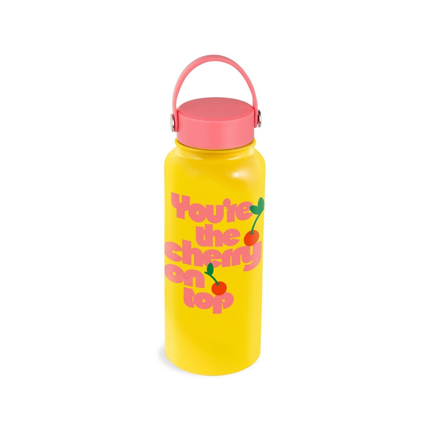 Stainless Steel Water Bottle, Cherry on Top