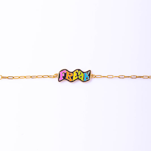 Freak Bracelet - 18k Gold Gilt Enamel Jewelry