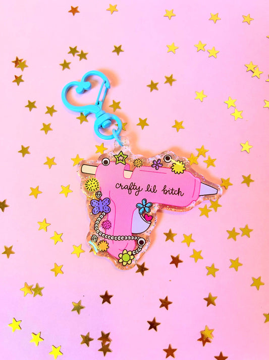 Crafty Lil Bitch Keychain