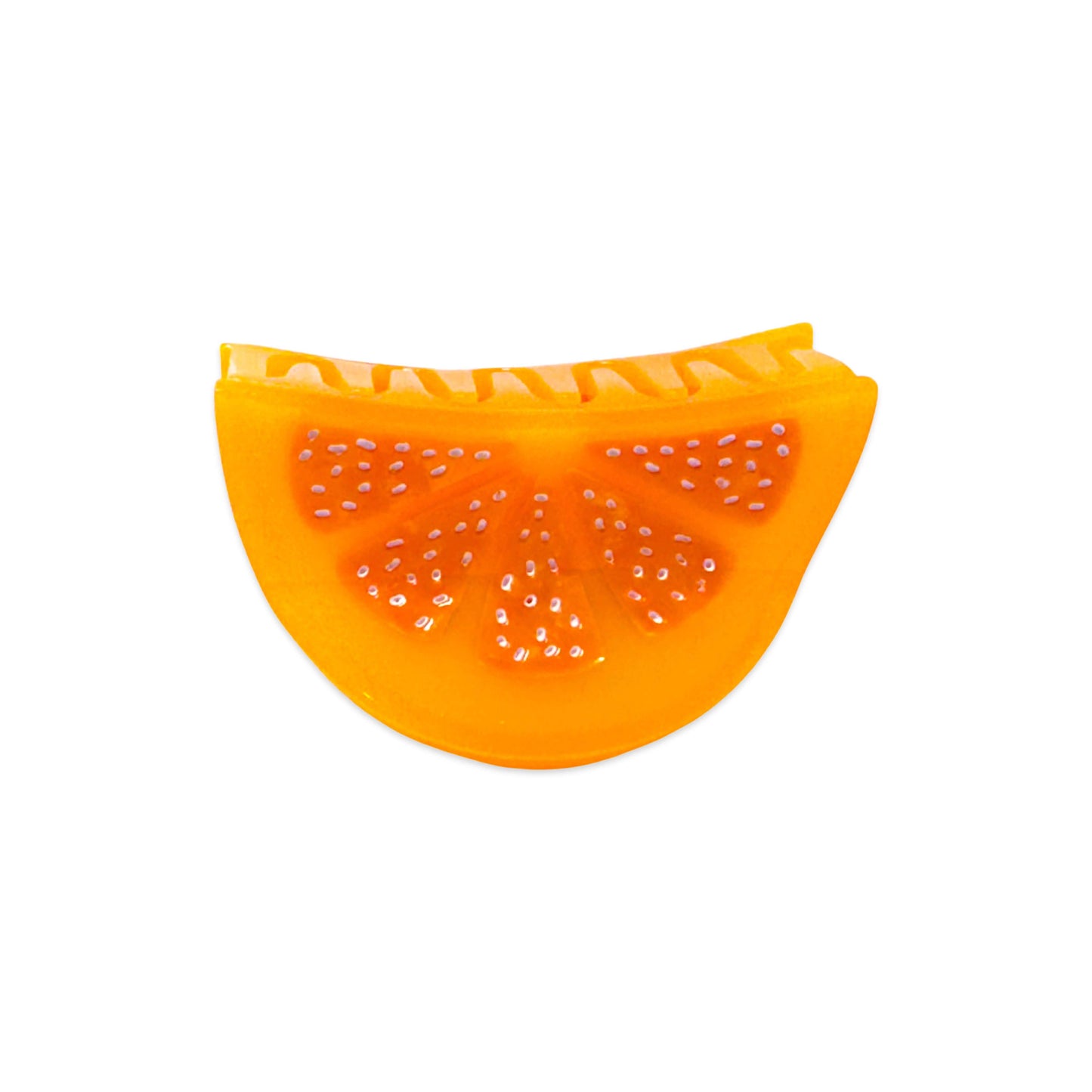 Mini Orange Slice Hair Claw Clip