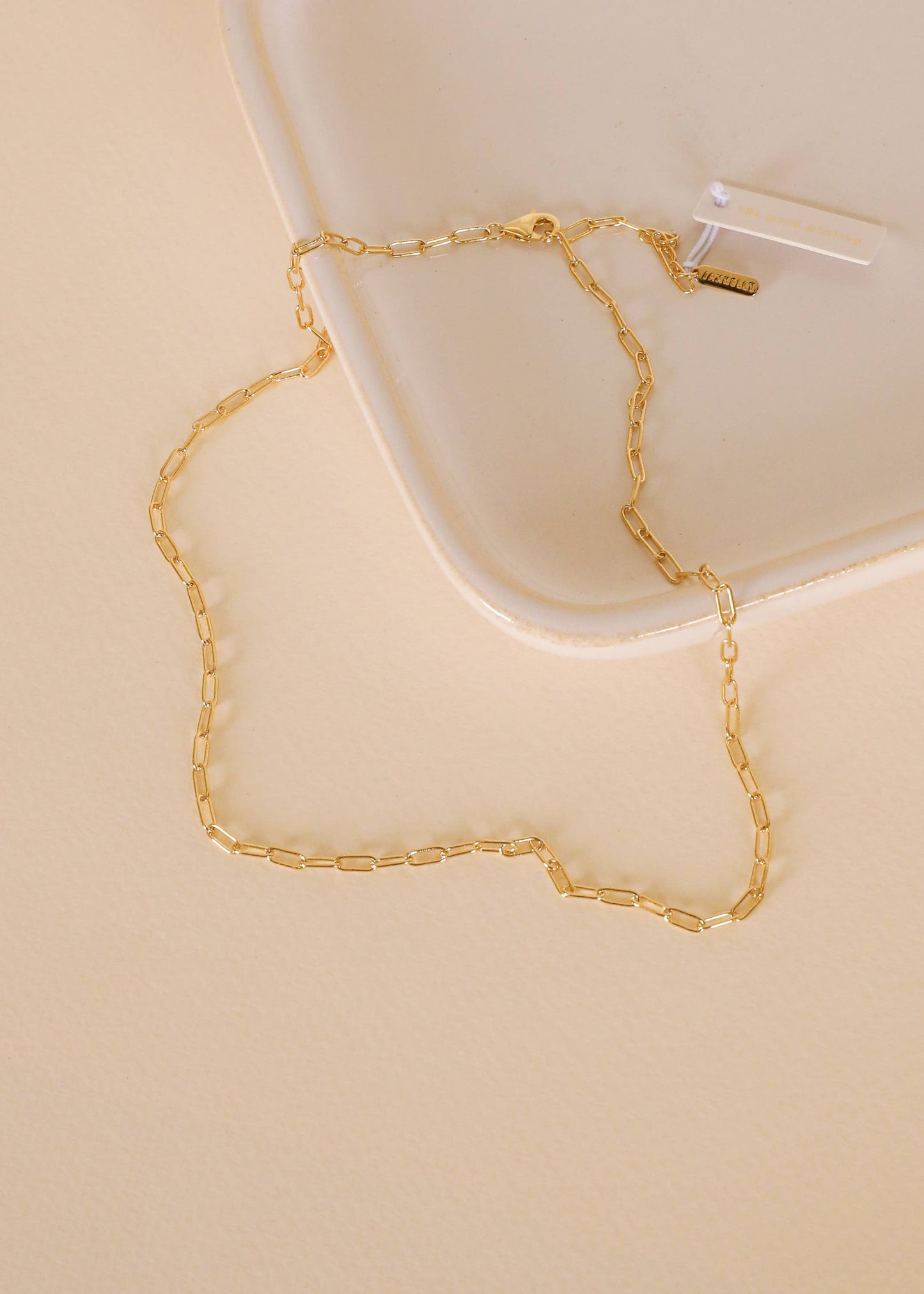 Small Link Chain Necklace - 18k Gold Plated