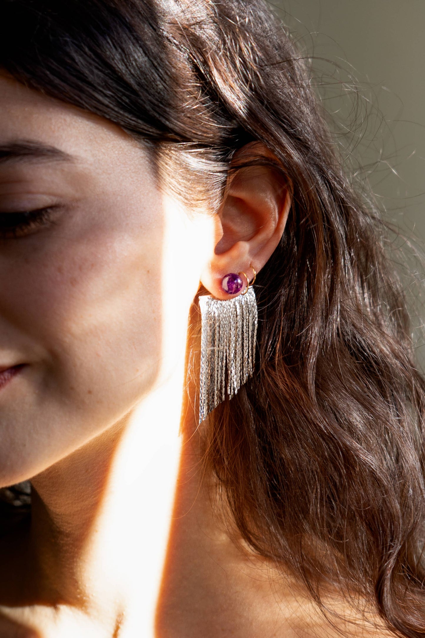 Rubell Layered Earring - Platinum Plated